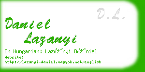 daniel lazanyi business card